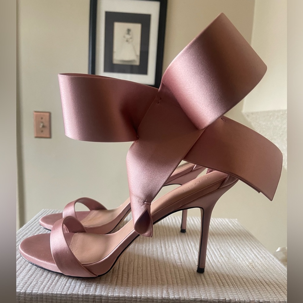 Aminah Abdul Jillil Champagne Open Kitten Stiletto